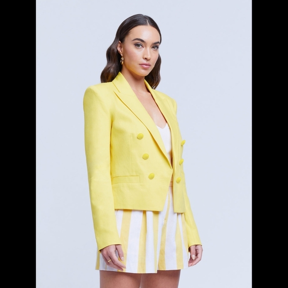 L'AGENCE Brooke Linen Blazer - Picture 2 of 4